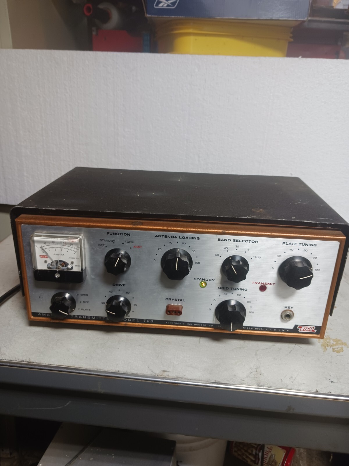 VINTAGE EICO AMATEUR TRANSMITTER MODEL 720 #206