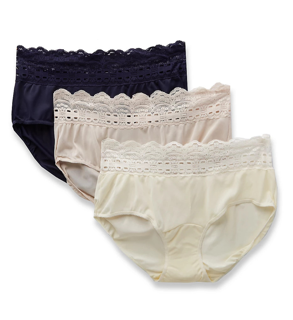 Olga 913J3 Secret Hug Scoop Hipster Panty - 3 Pack