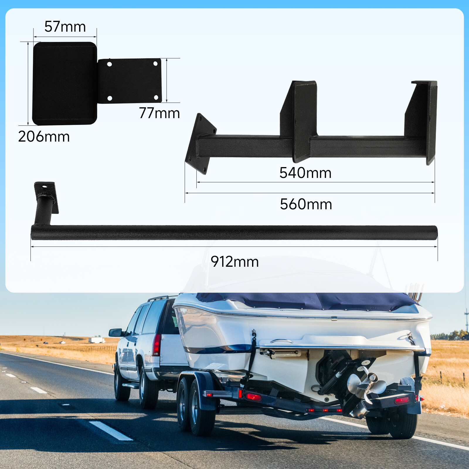 For Universal High Quality Boat Step Combo 3 Step Boat Trailer Steps Brand New