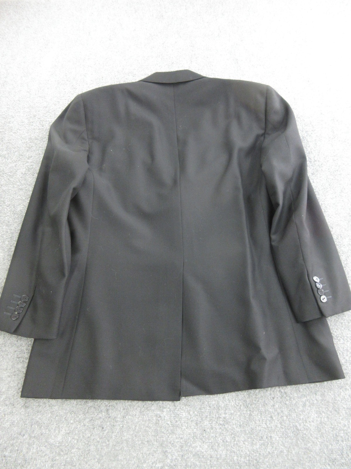 Oxxford Clothes Tuxedo Suit Mens 44 38x29 Black Super 100s Wool Peak Lapel