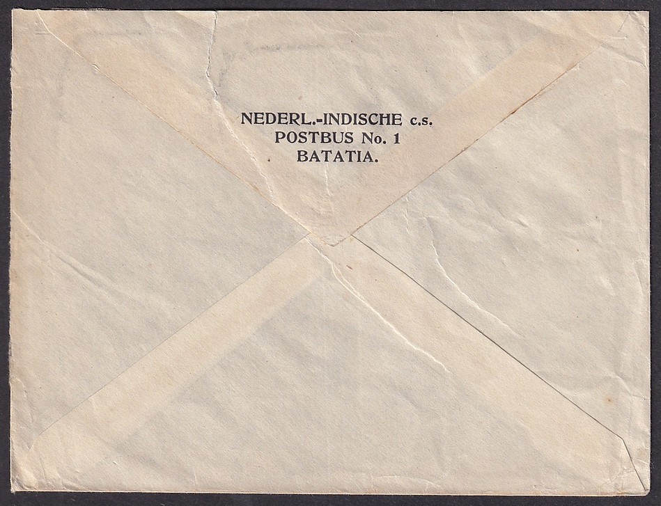 Netherlands Indies BATAVIA fancy cancellation on 1924 cover to Germany