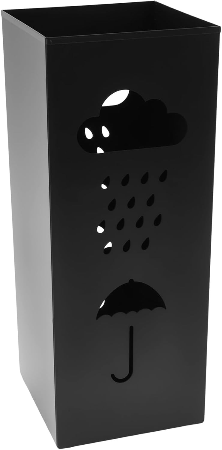 Umbrella Stand Metal Umbrella Holder,Hollowed Square Walking Cane Organizer Rack