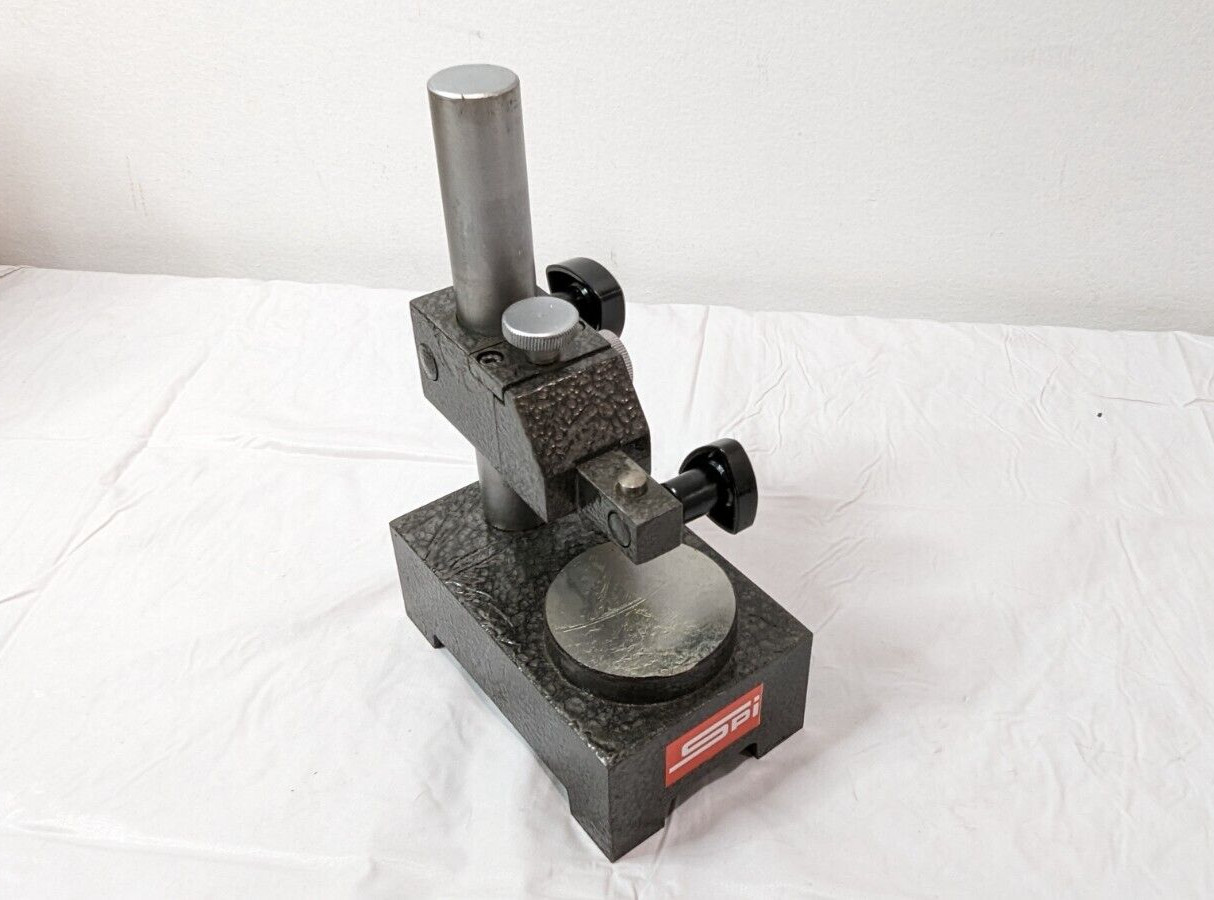 SPI Comparator/Indicator Stand 8" Post w/Round Flat Anvil 13-698-6