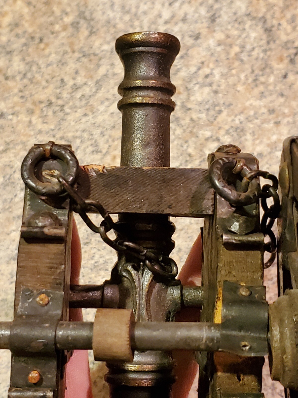 Model of a Spanish Field cannon, circa 16th century Replica Metal And Wood (Z6)