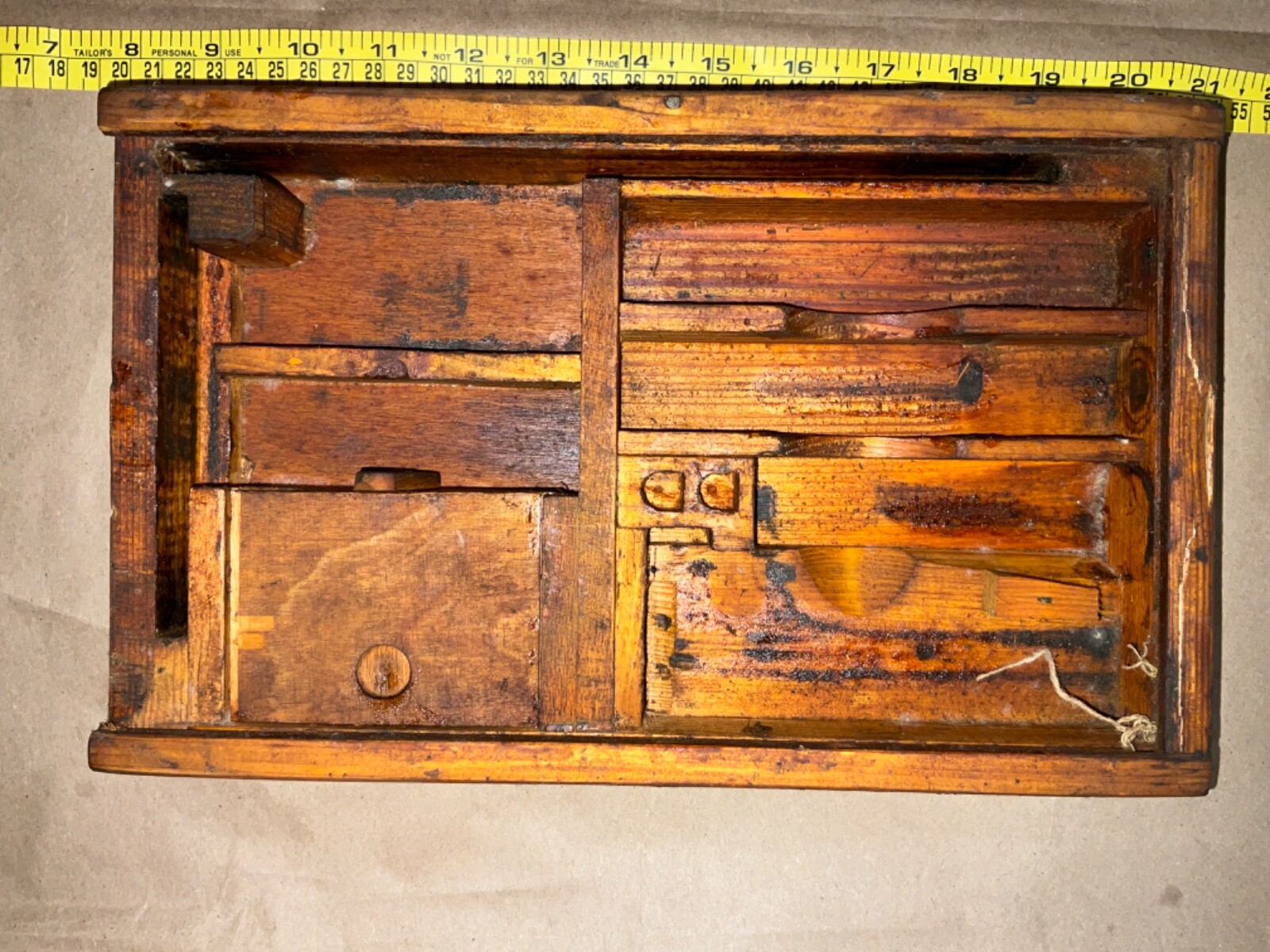 RUSSIAN MAXIM WWII WOOD CRATE TOOL BOX KIT EMPTY BOX ONLY