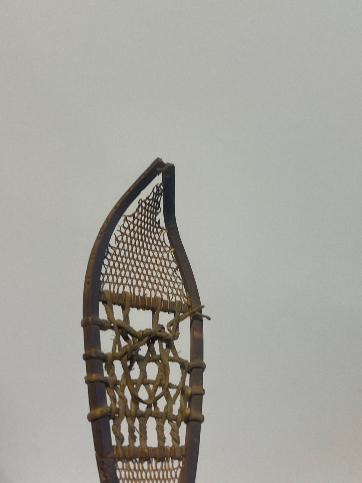 Antique Pair of Minature Native Athabaskan Weaved Snowshoes - DOLL SIZE; 1880's