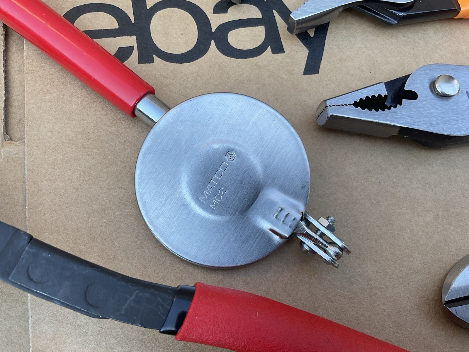 Matco Tool Lot. Pliers, Lock Pliers, Hammer, Adjustable Wrench Etc 12pc Like New