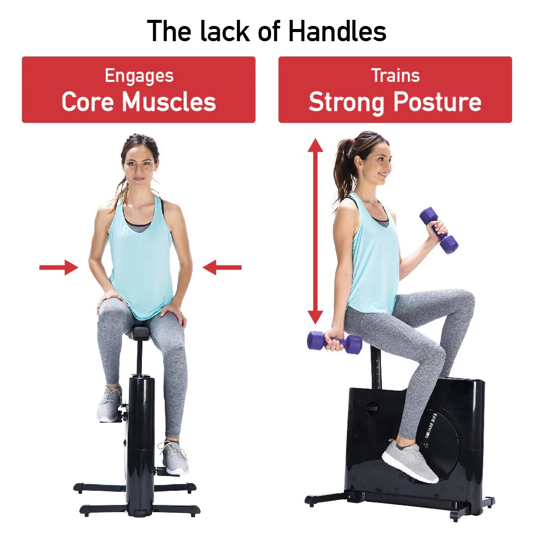 Daiwa Felicity Square Bike Compact Exercise Bike with 8 Magnetic Resistance