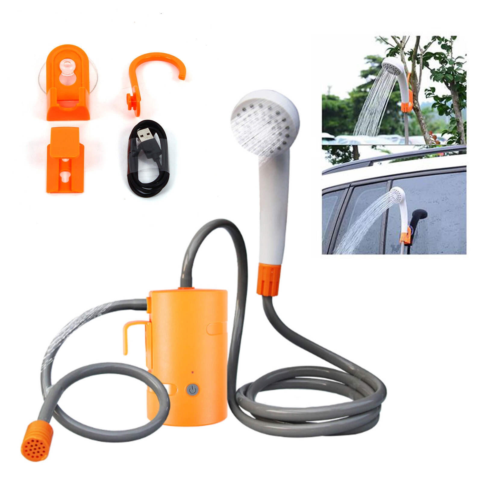 Portable Outdoor Shower Water Pump Camping Shower Submersible Pump Caravan