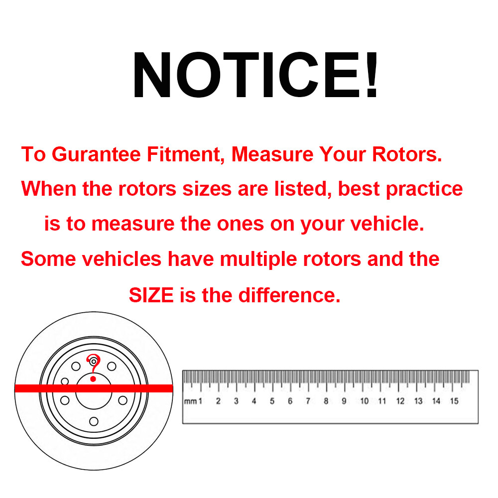 Front Rear Drilled Rotors Brake Ceramic Pads for GMC Terrain Chevrolet Equinox