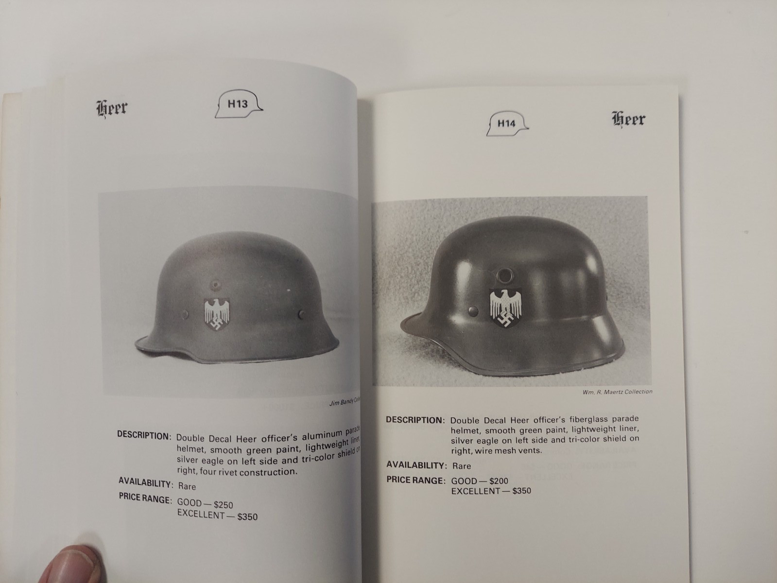 GERMAN HELMETS 1933-1945 Collector's Guide - Goodapple - Weinand, one of 1,500