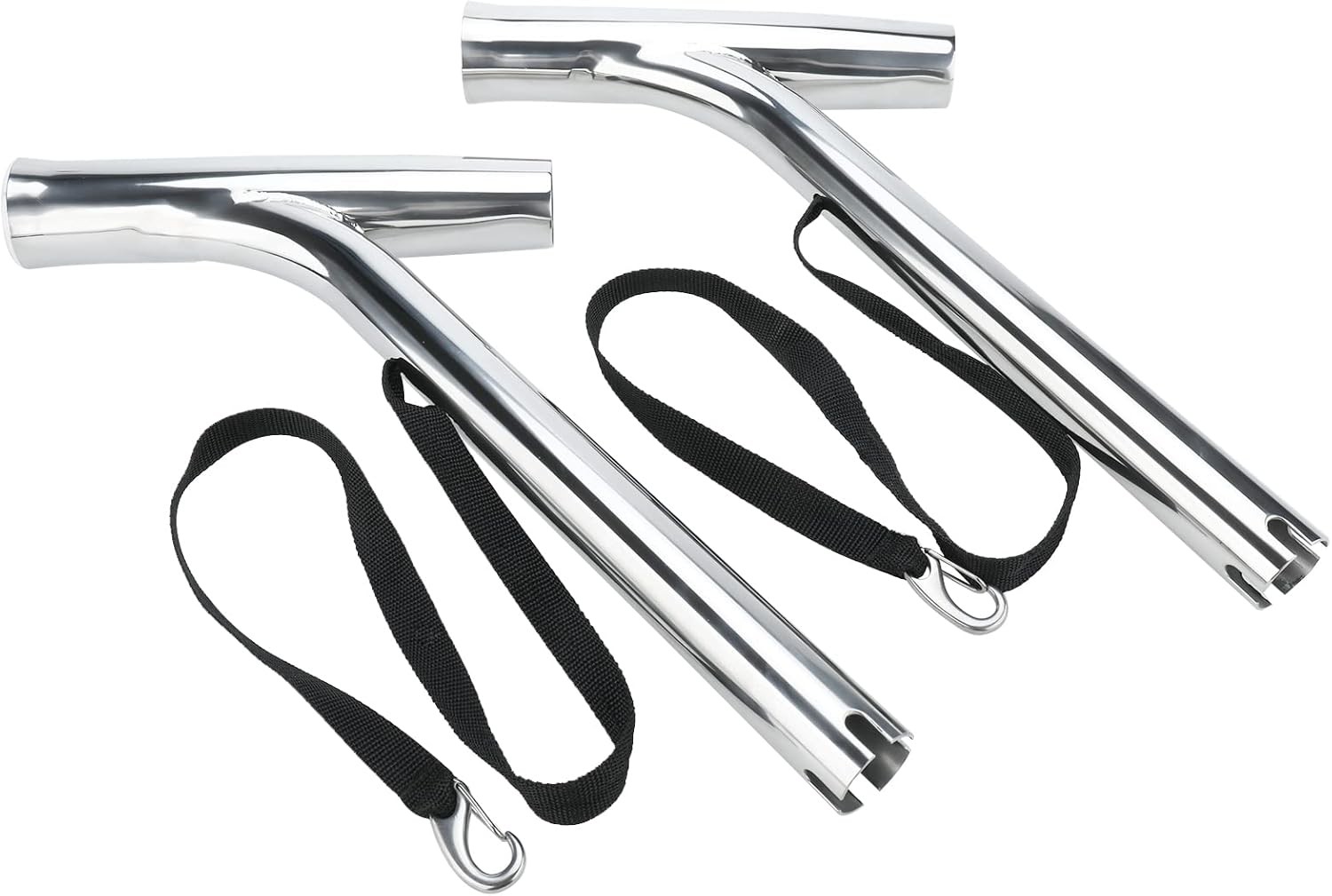 2Pcs Stainless Steel Outrigger Stylish Fishing Rod Holders for Marine Boat Yacht