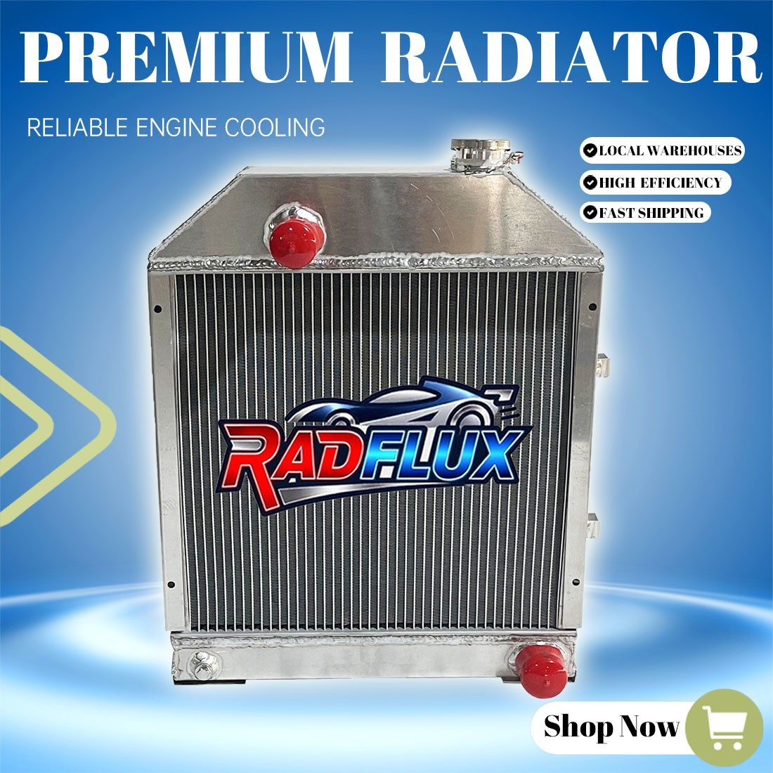 Aluminum #C7NN8005H Radiator For Ford New Holland 2000/2600/3000/3600/4000 MT W