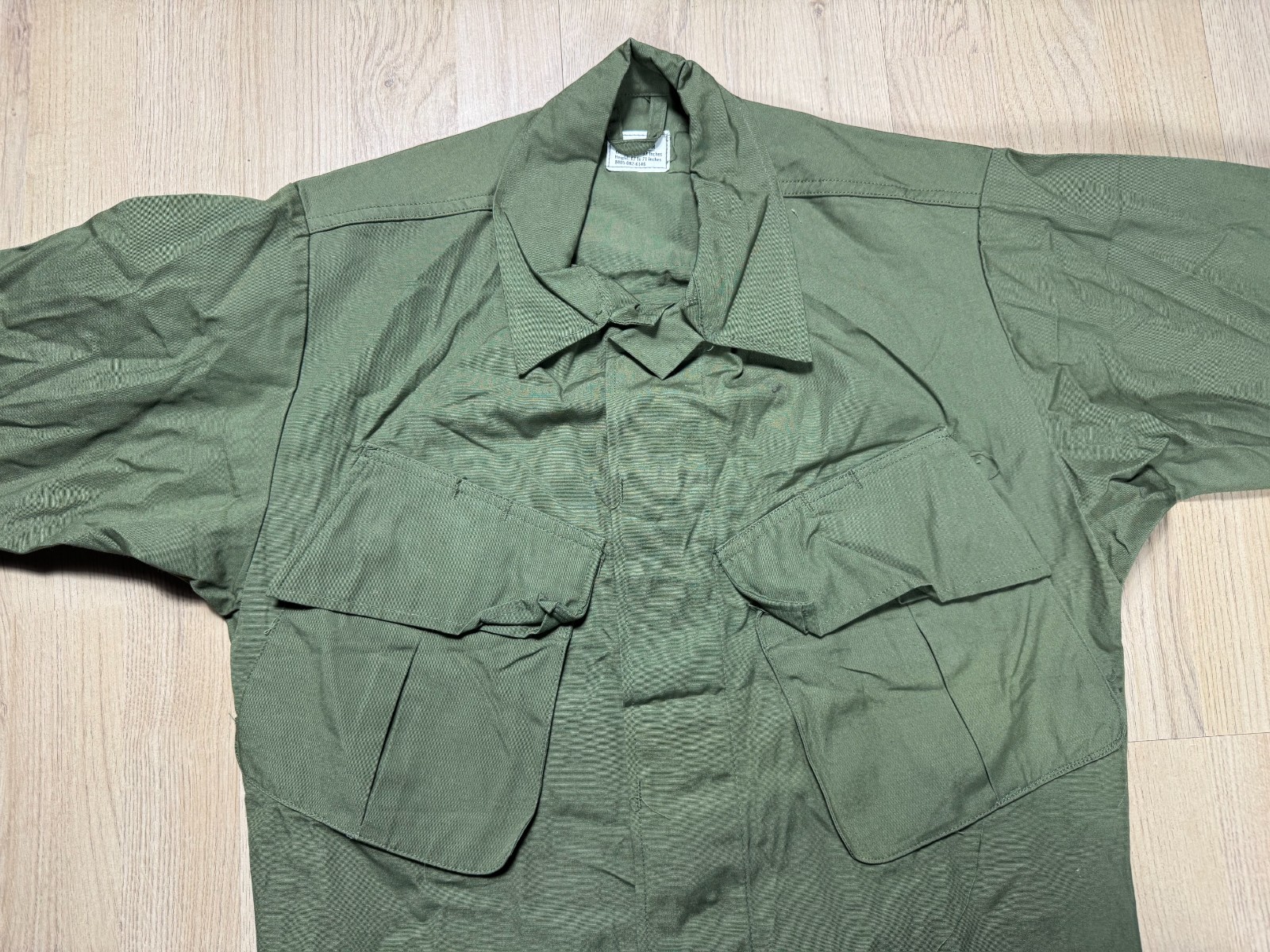 Vietnam War era US Army Military Jungle Fatigue Shirt Size X-Small XS DEAD STOCK