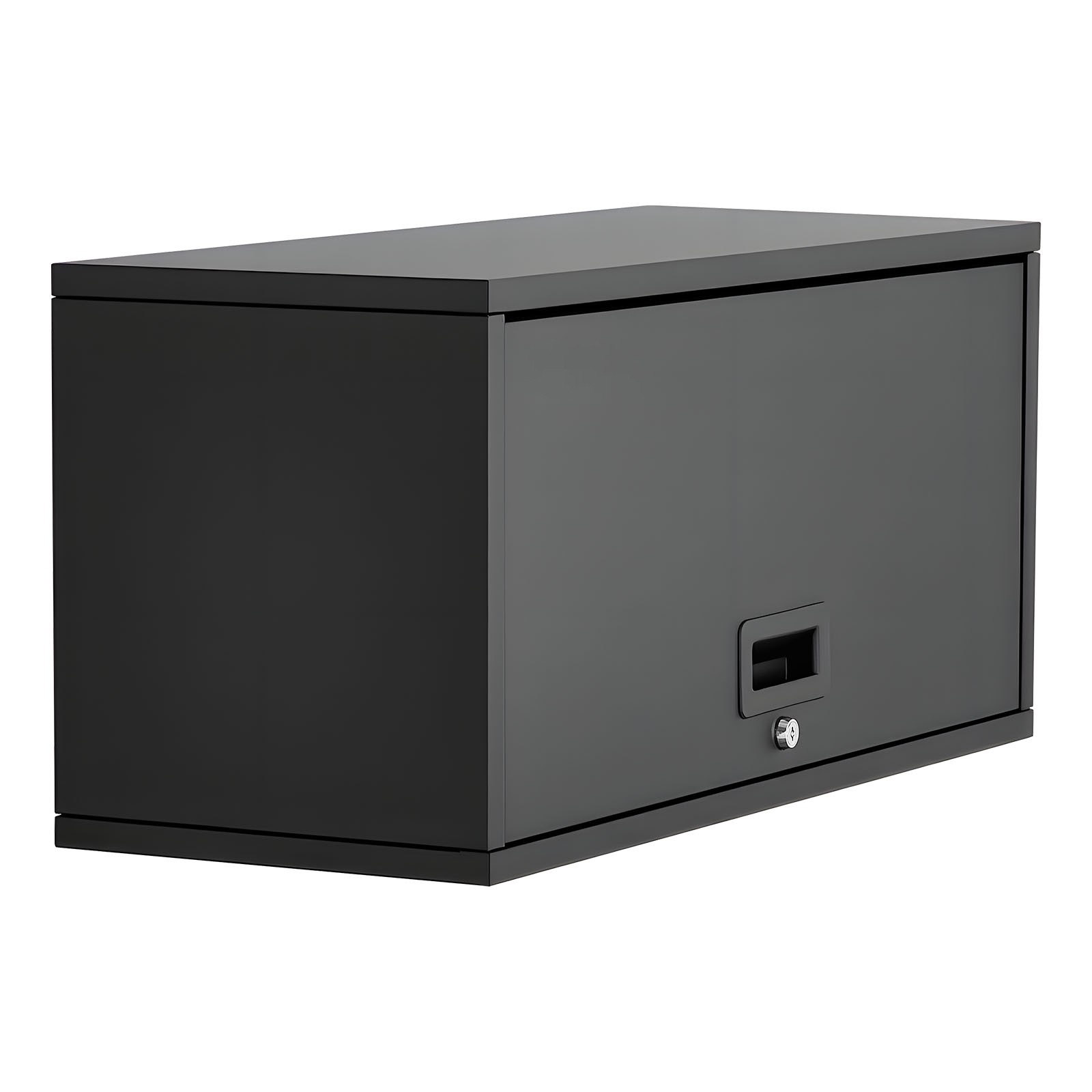 Uimoso Metal Wall Storage Cabinet with Flip-Up Door and 120 lbs Shelf Capacity