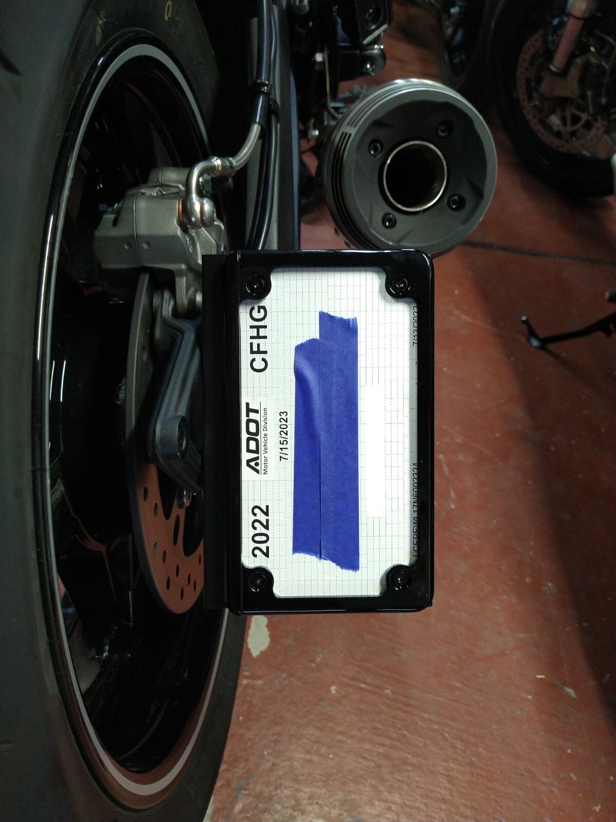 Cfmoto 700 CLX Sport / Heritage License Plate Relocator Bracket/W Turn Signals