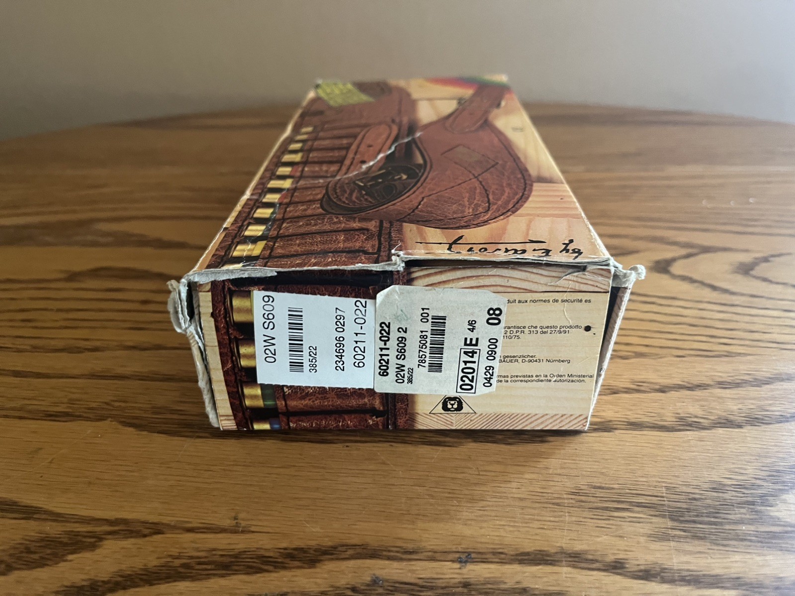 Vintage Edison Monte Carlo Doppietta Shot Gun Shell Belt Original Box Made Italy