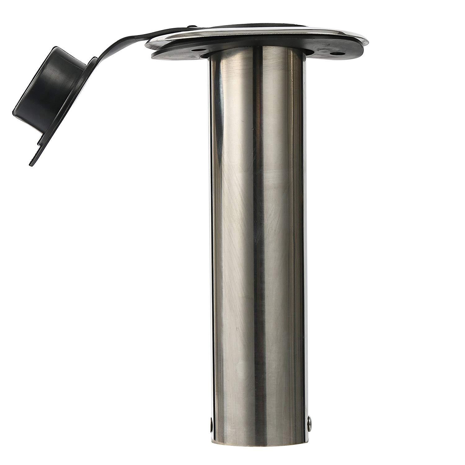 Amarine Made 4 Pack 90 Degree Boat Marine Stainless Steel Fishing Rod Holder