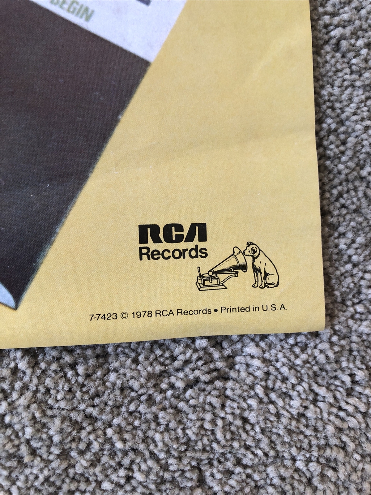 Elvis Presley Collectors Series Poster RCA Records 1978 18" x 18" Advertising