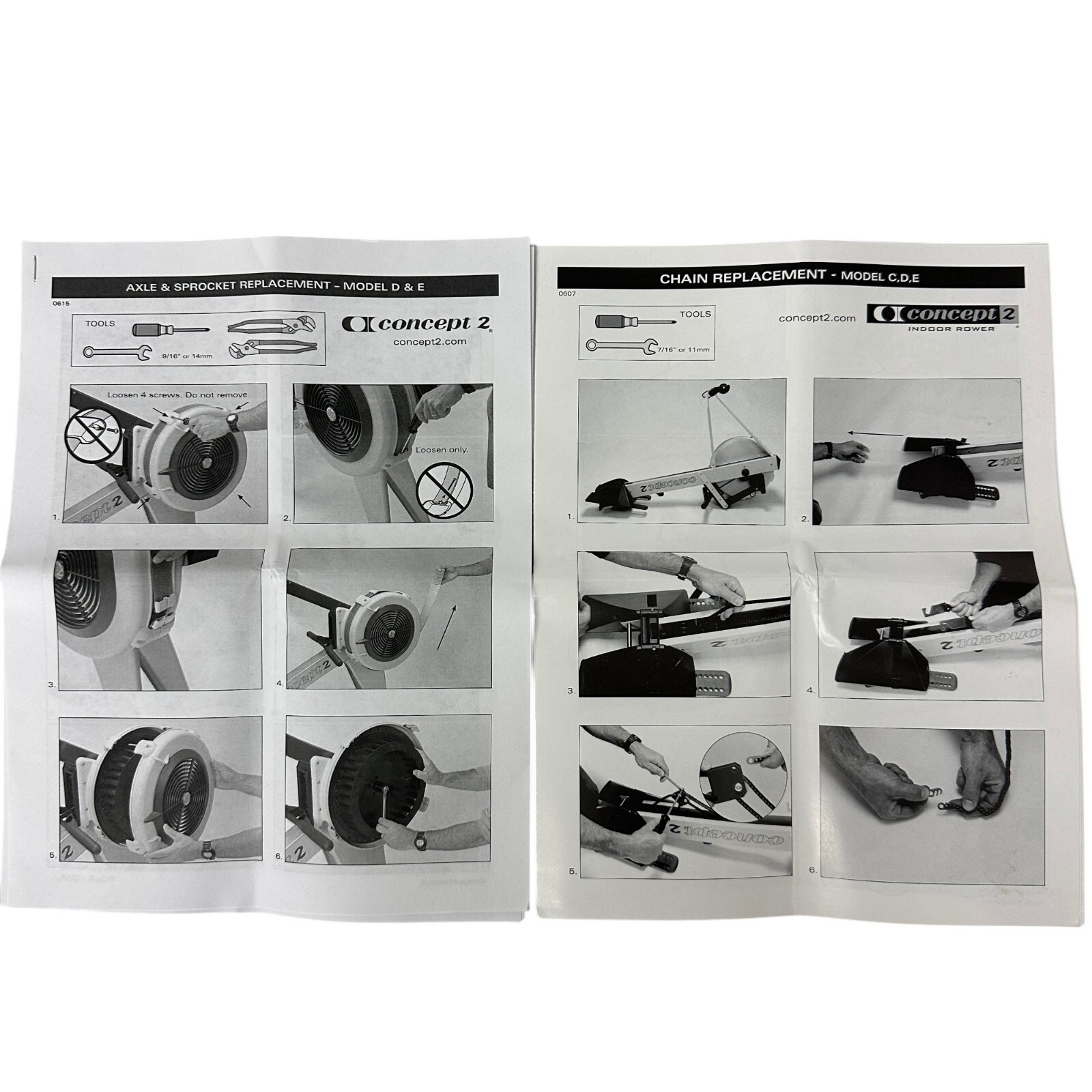 Genuine Concept2 Drive Chain Assembly 1915 for RowErg Model C D E Indoor Rowers