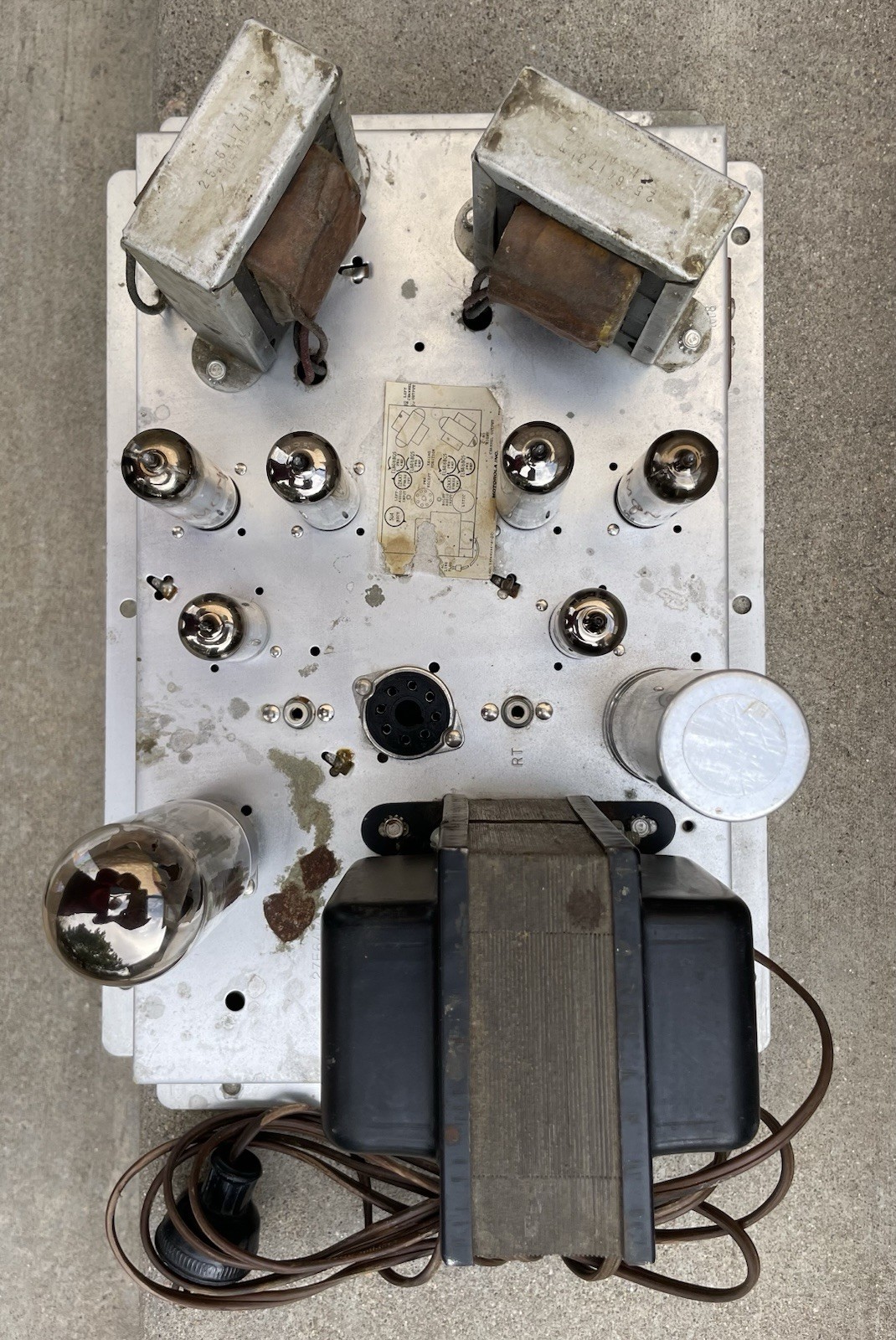 Beautiful 1959 Motorola HS-696C Stereo Tube Power Amp 12AX7 EL84 5U4