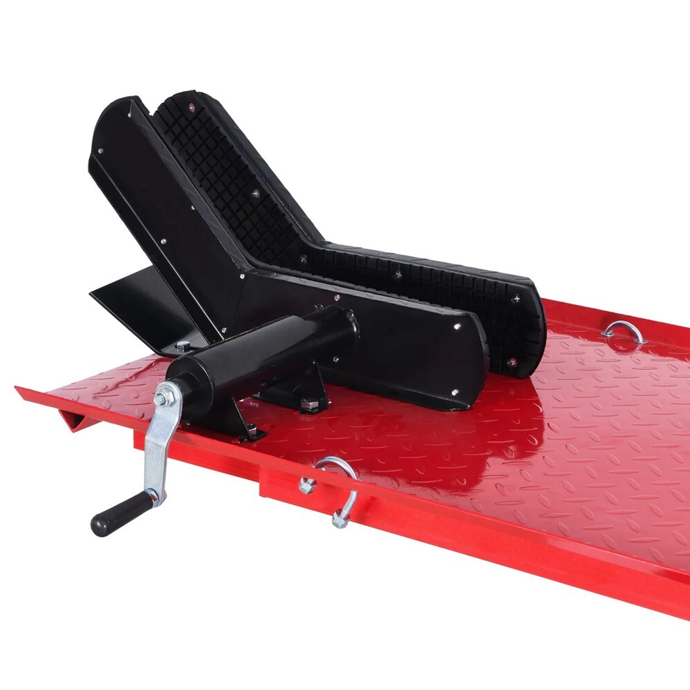 1000LB Air Operated Motorcycle ATV Lift Table Wide Deck Hydraulic Jack