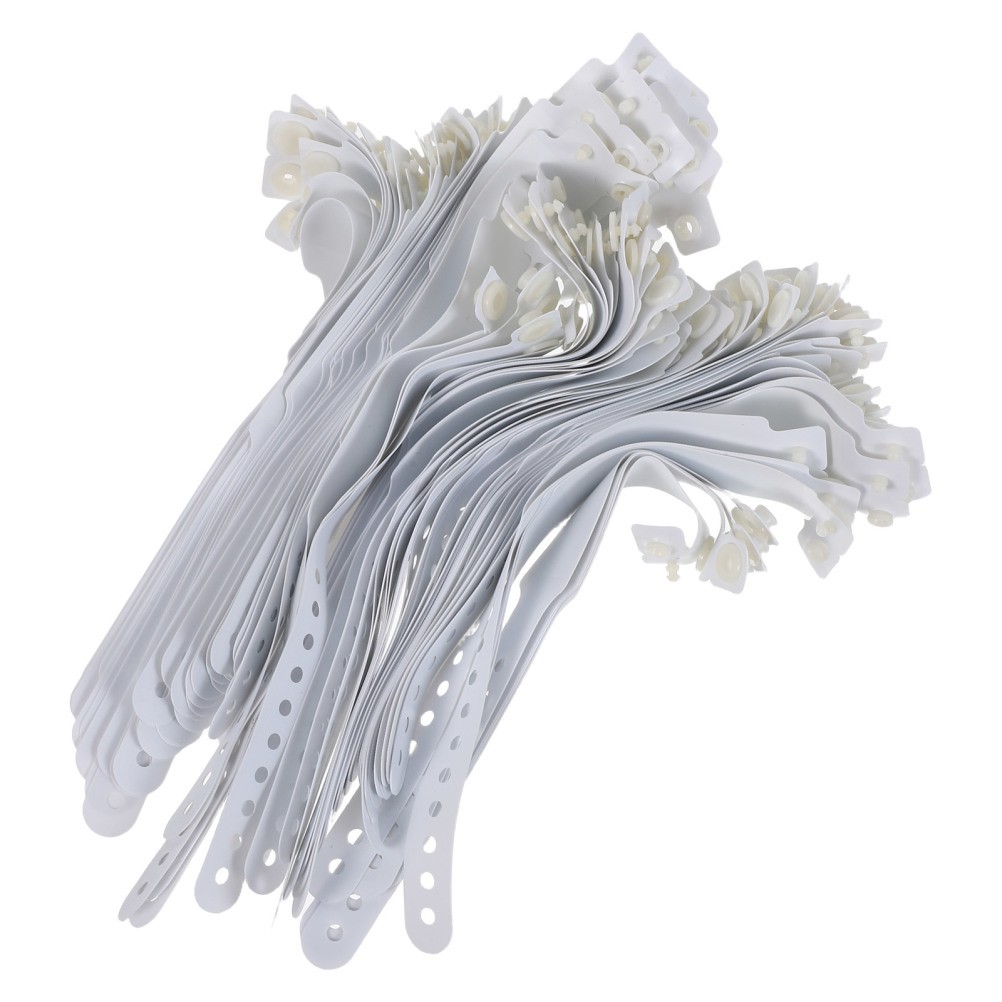 100 Pcs Disposable Medical Identification Wristbands PVC Hospital Patient