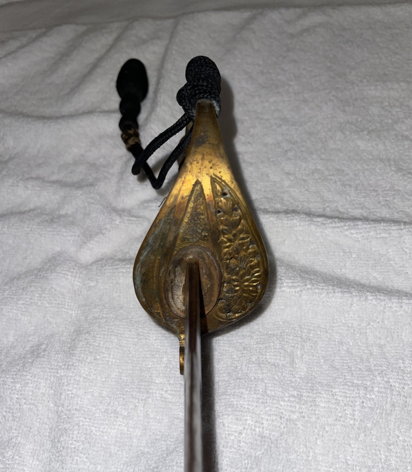 WWII Japanese Imperial Army Kyu-Gunto Sabers with scabbards & tear drop tassels