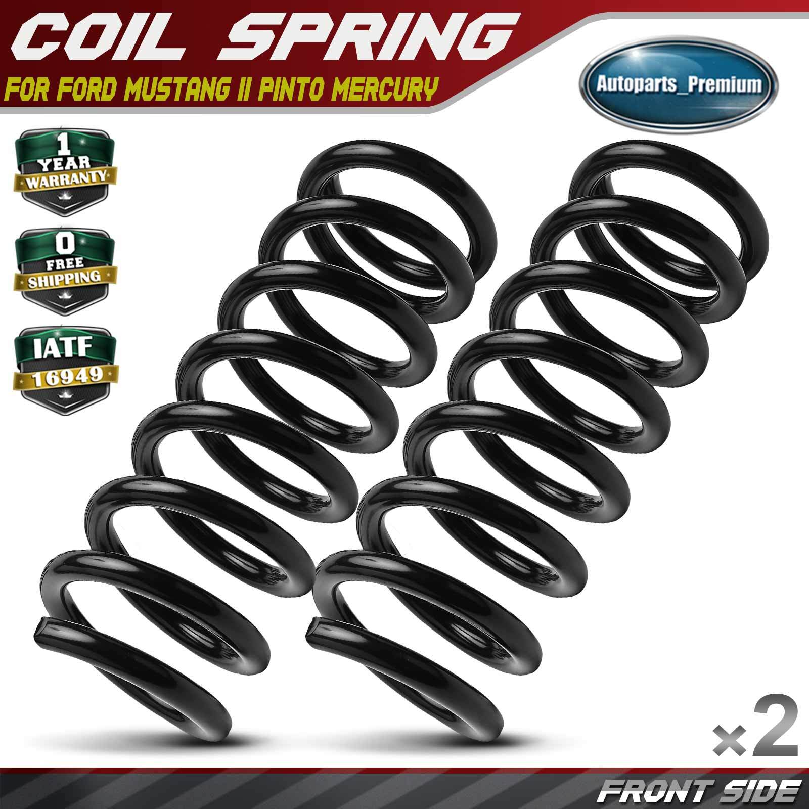 2x Front Coil Spring Set for Ford Mustang II 1974-1976 1978 Pinto Mercury Bobcat
