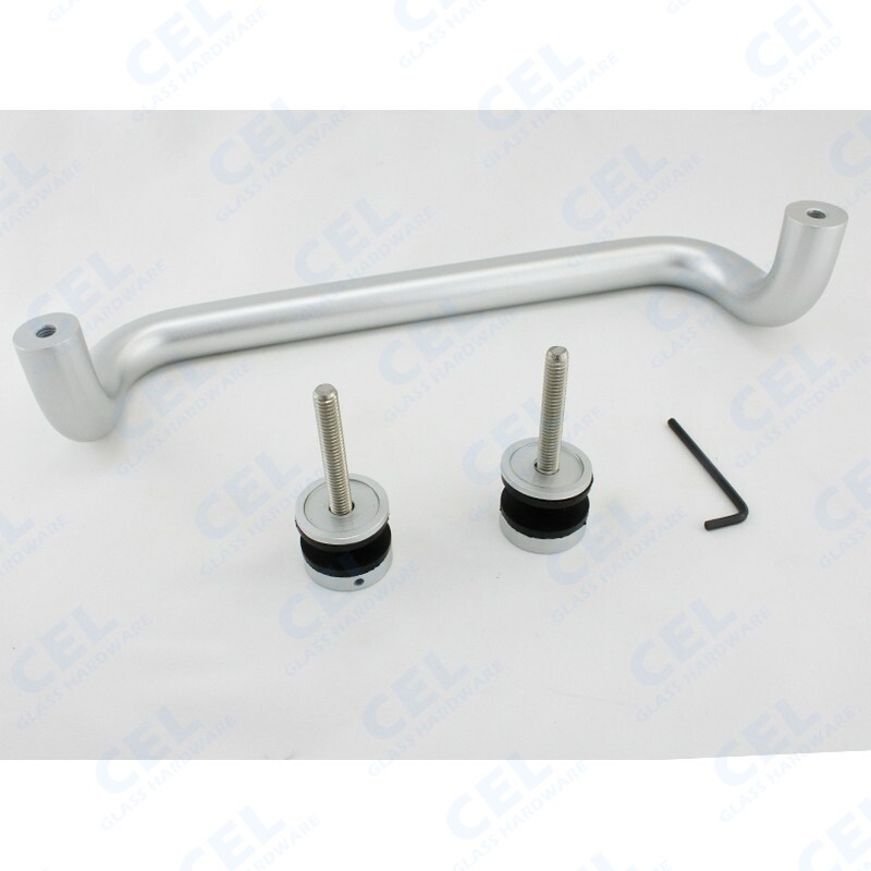 CEL 12" Solid Aluminum Straight Singled-Side Offset Pull Handles for Entry Door