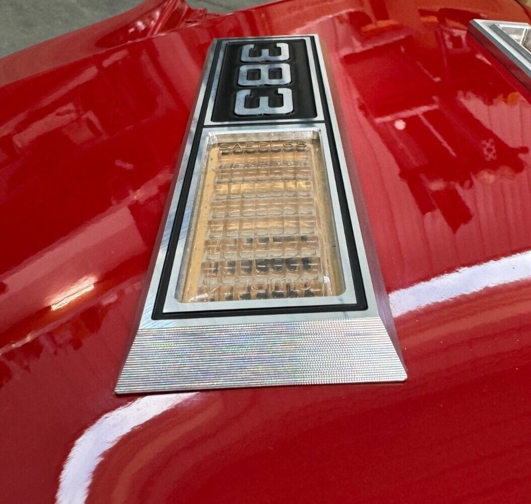 1968 Chevelle Impala Nova '454' Emblem Marker Light Bezel Front Fender Billet