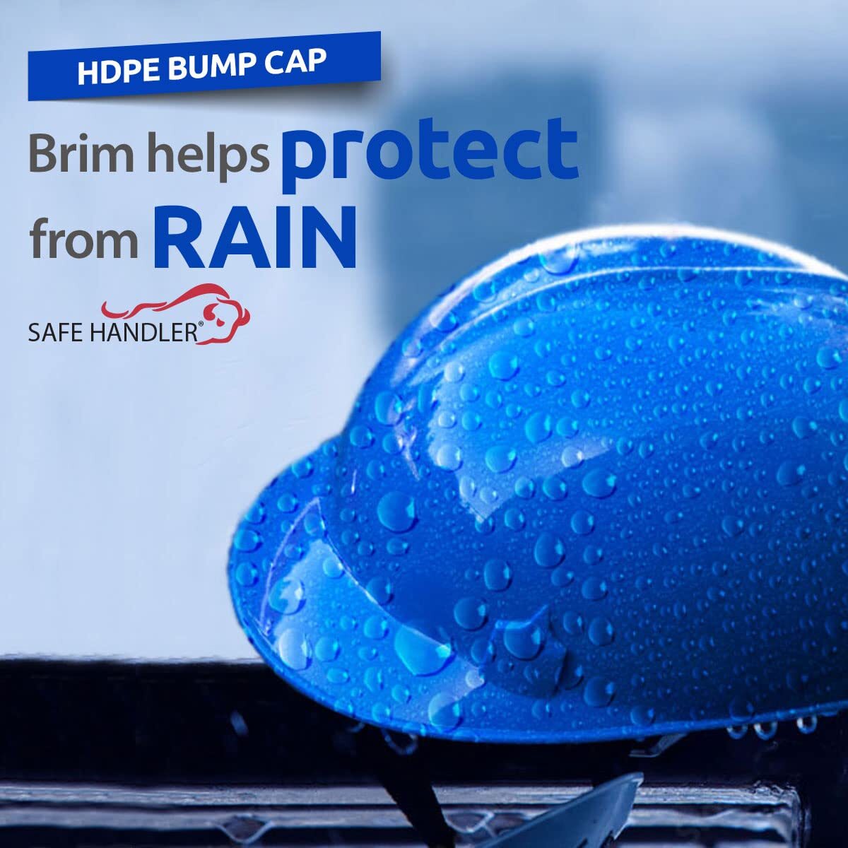 Bump Cap with 4 Point Pin Lock Suspension, HDPE Cap Style (Pack of 1)