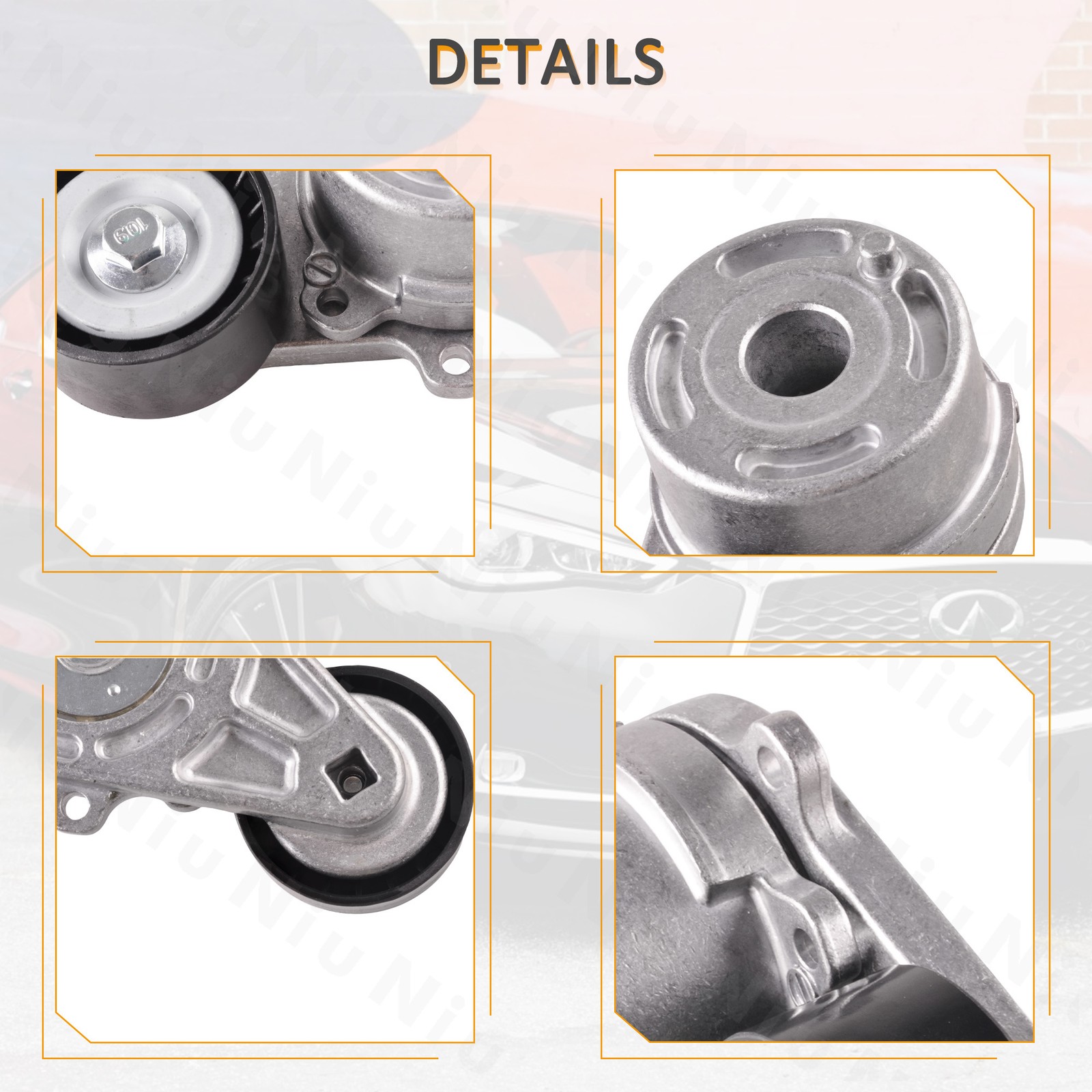 New Motor Engine Belt Tensioner Pulley fit 16-22 Infiniti Q50/17-21 Q60