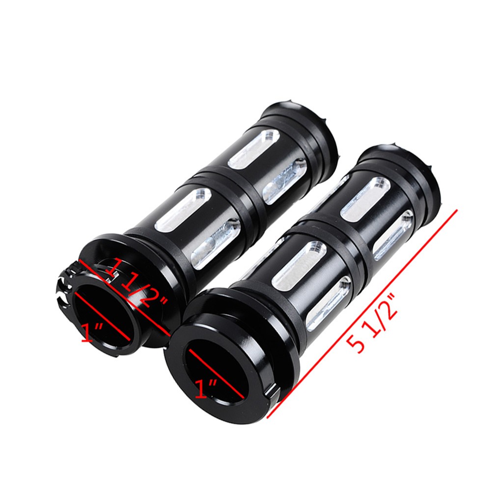 For Harley Black 1" Motorcycle Hand Grips + Brake Clutch Lever + Switch Controls