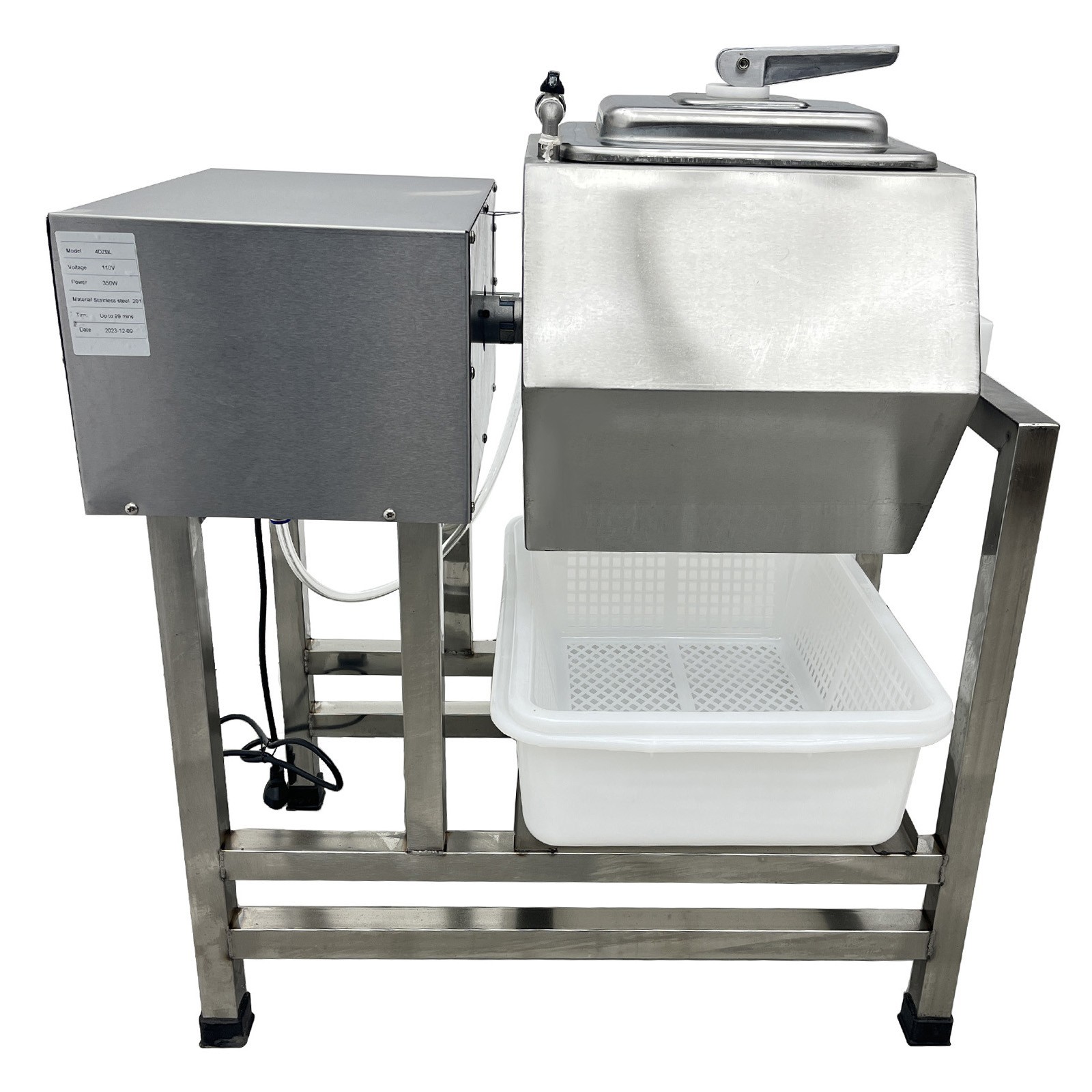 45L 12gal Vacuum Pump Meat Tumbler Marinator Vegetable Fermenting Machine Mixer