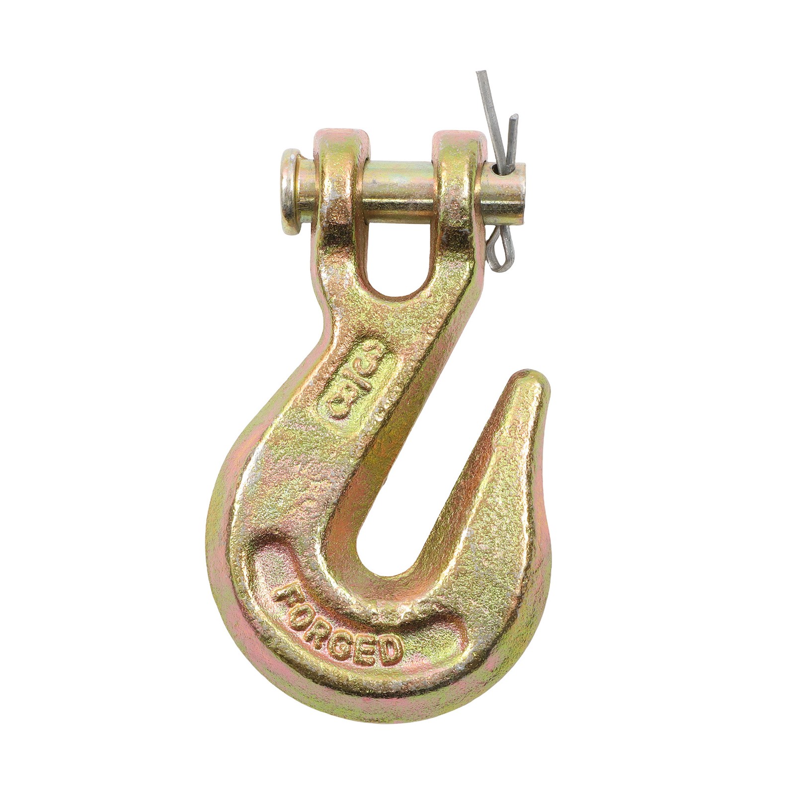 3/8 Inch 6600 Lbs Clevis Grab Hooks G70 for Trailer Truck Tow Chain (10 Pack)