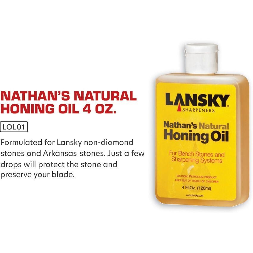 Lansky Nathan's Honing Oil For Lansky Sharpeners & Natural Arkansas Benchstones
