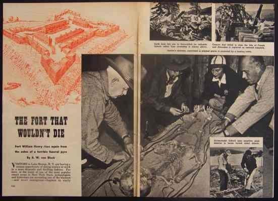 Fort William Henry Lake George NY 1955 pictorial