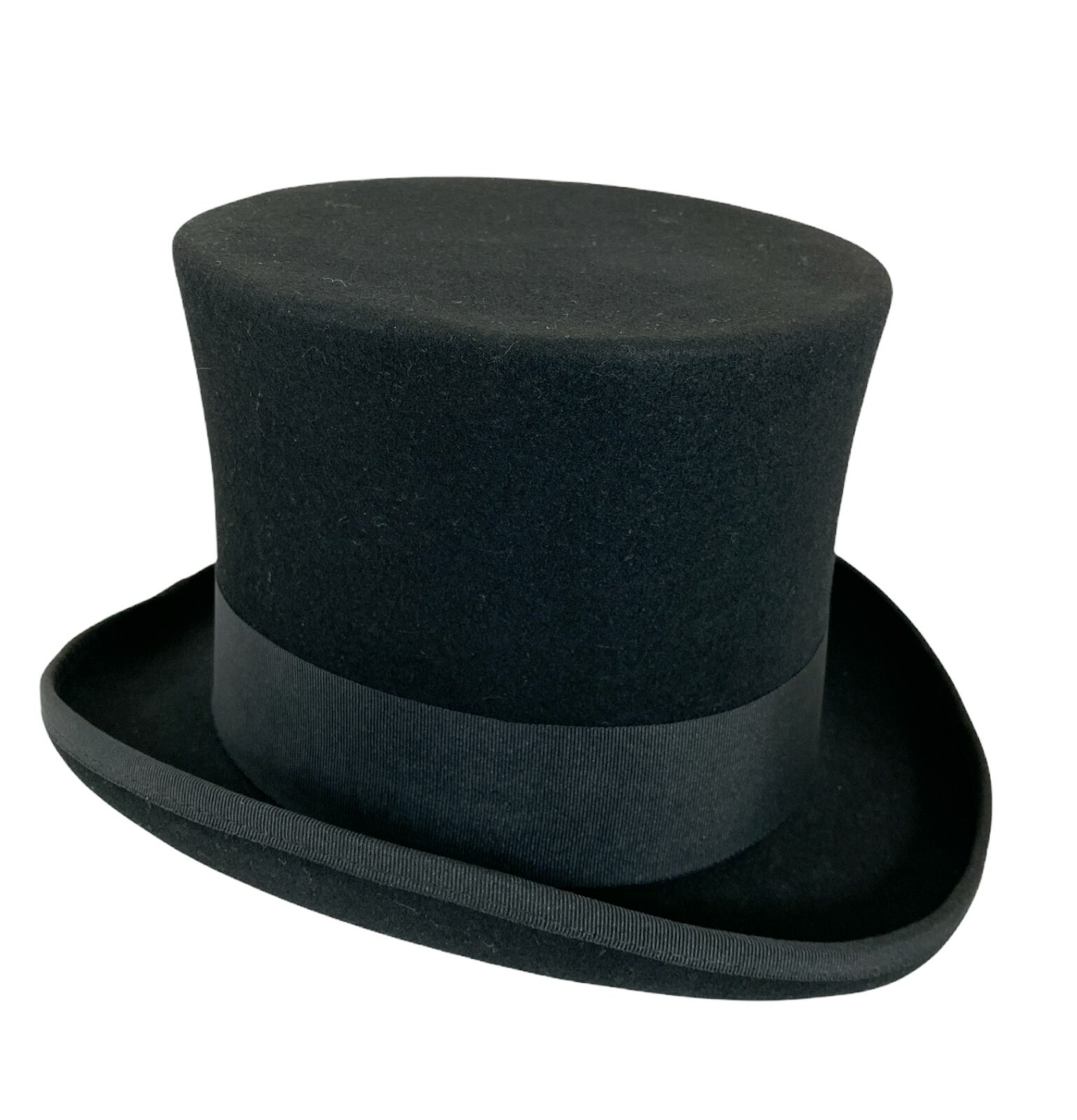 Black Tophat Wool Felt Victorian Costume Slash Mad Hatter Steampunk Rock Top Hat