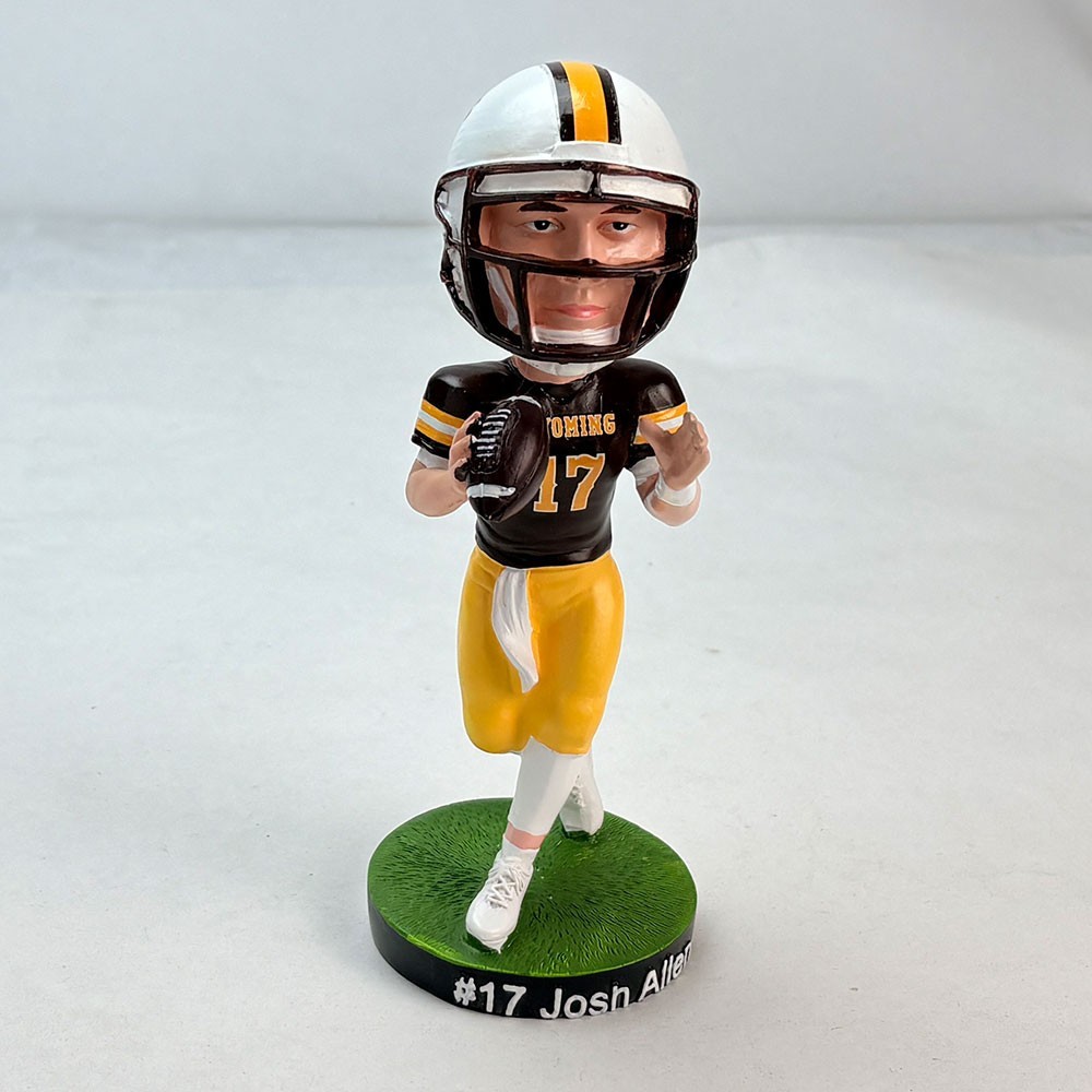 Josh Allen Wyoming Bobblehead – Jersey Retirement #17 – New in Box