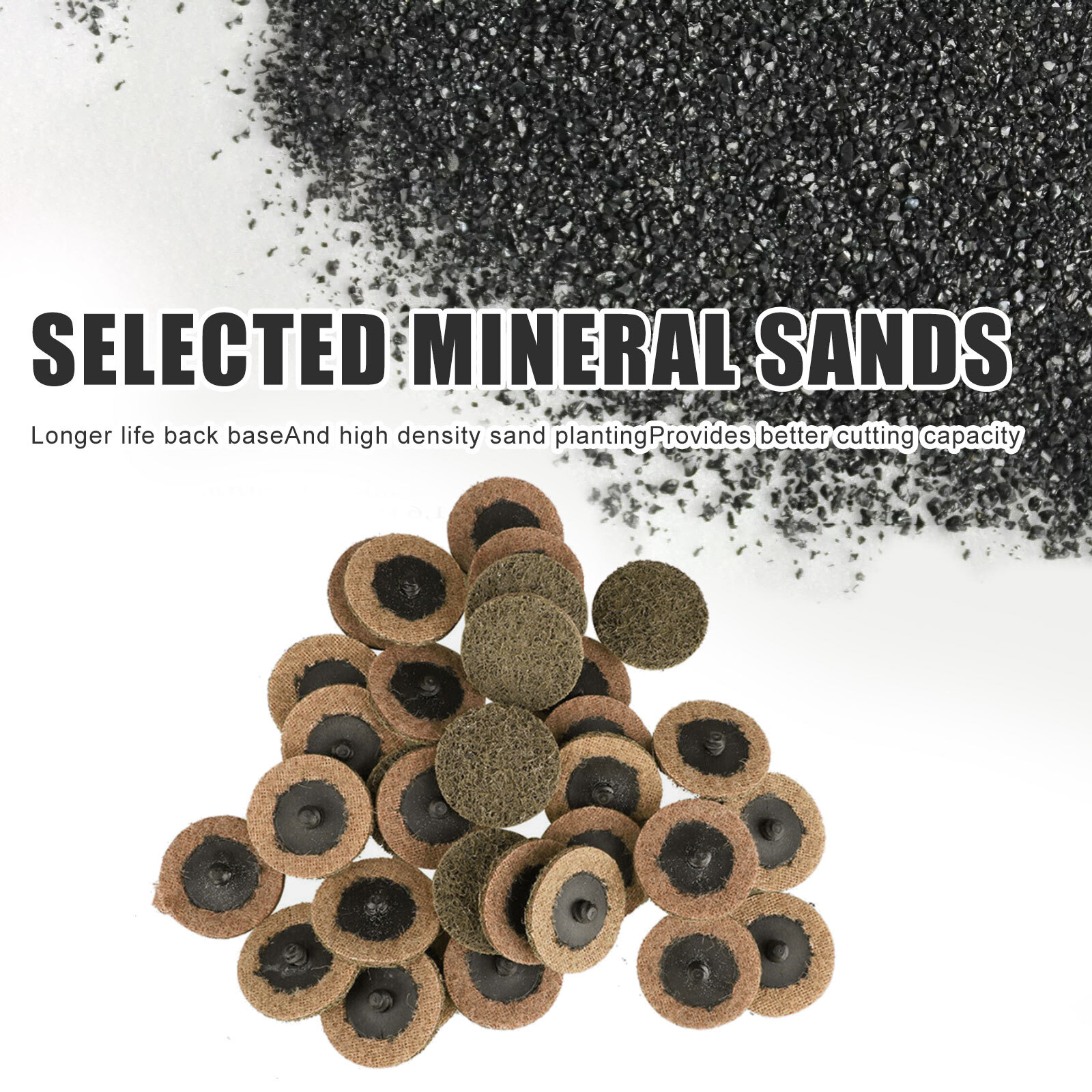 50PCS 2 inch Coarse Surface Conditioning Roll Lock Sanding Discs for Die Grinder