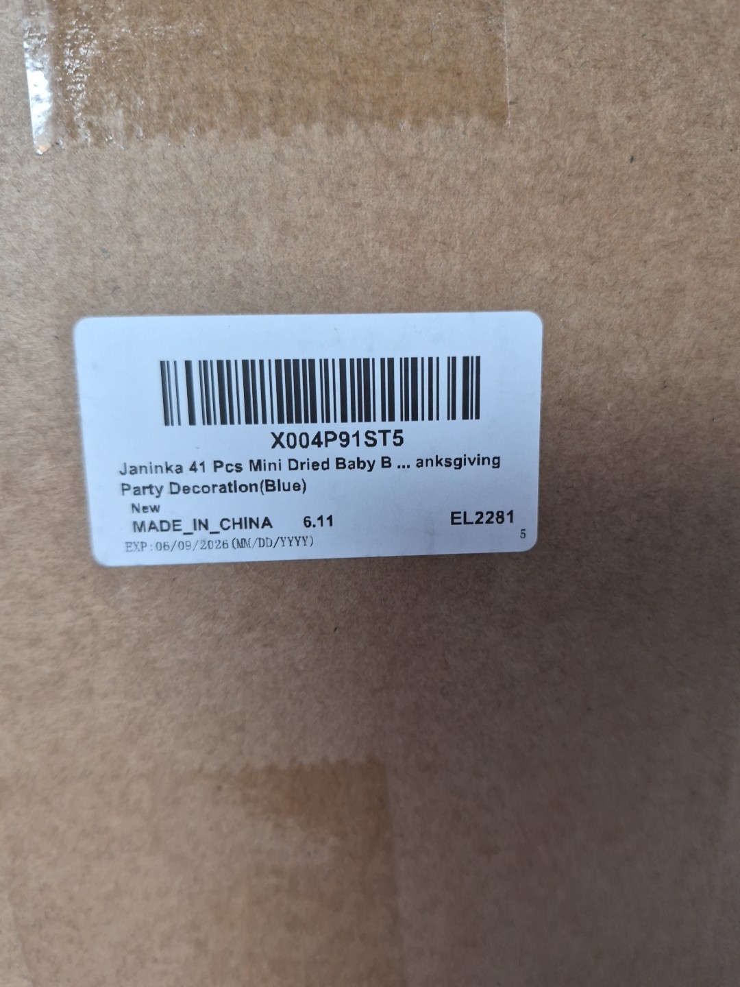 41pcs Mini Dried Baby Breath Flowers With Cards For Baby Shower Or Special...