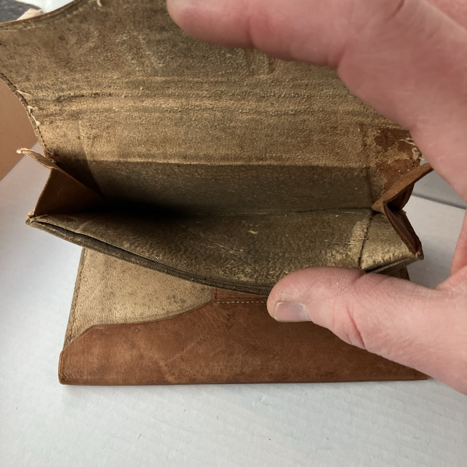 1800's Civil War Era Wallet / DOCUMENT HOLDER W/papers Dated 1833 Antique