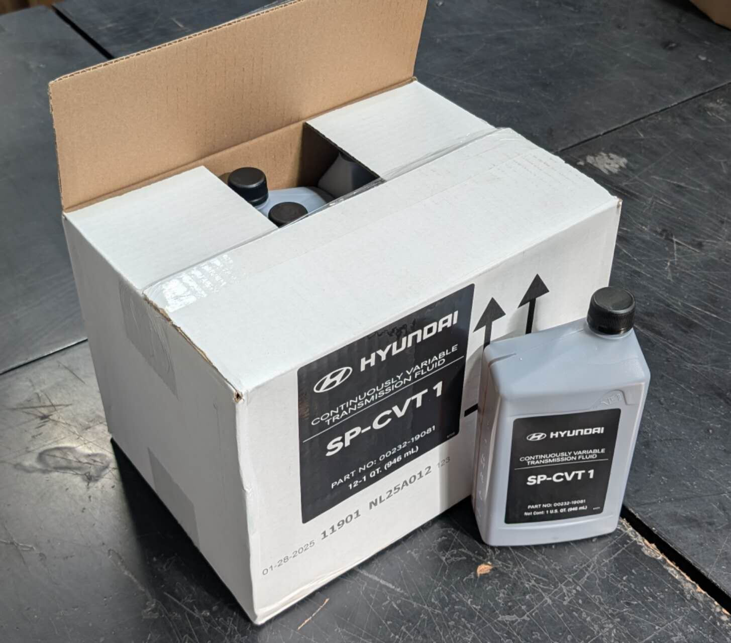 NEW GENUINE OE Hyundai SP-CVT 1 Fluid MULTIPACK 1-qt/32-oz bottles 00232-19081