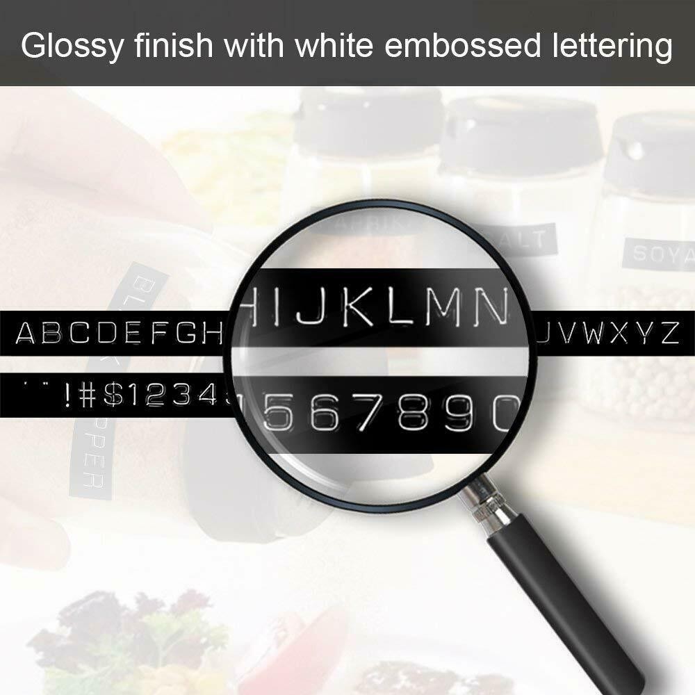 10PK For DYMO 3D Embossing Label Tape Organizer Xpress White on Black 12mm+9mm