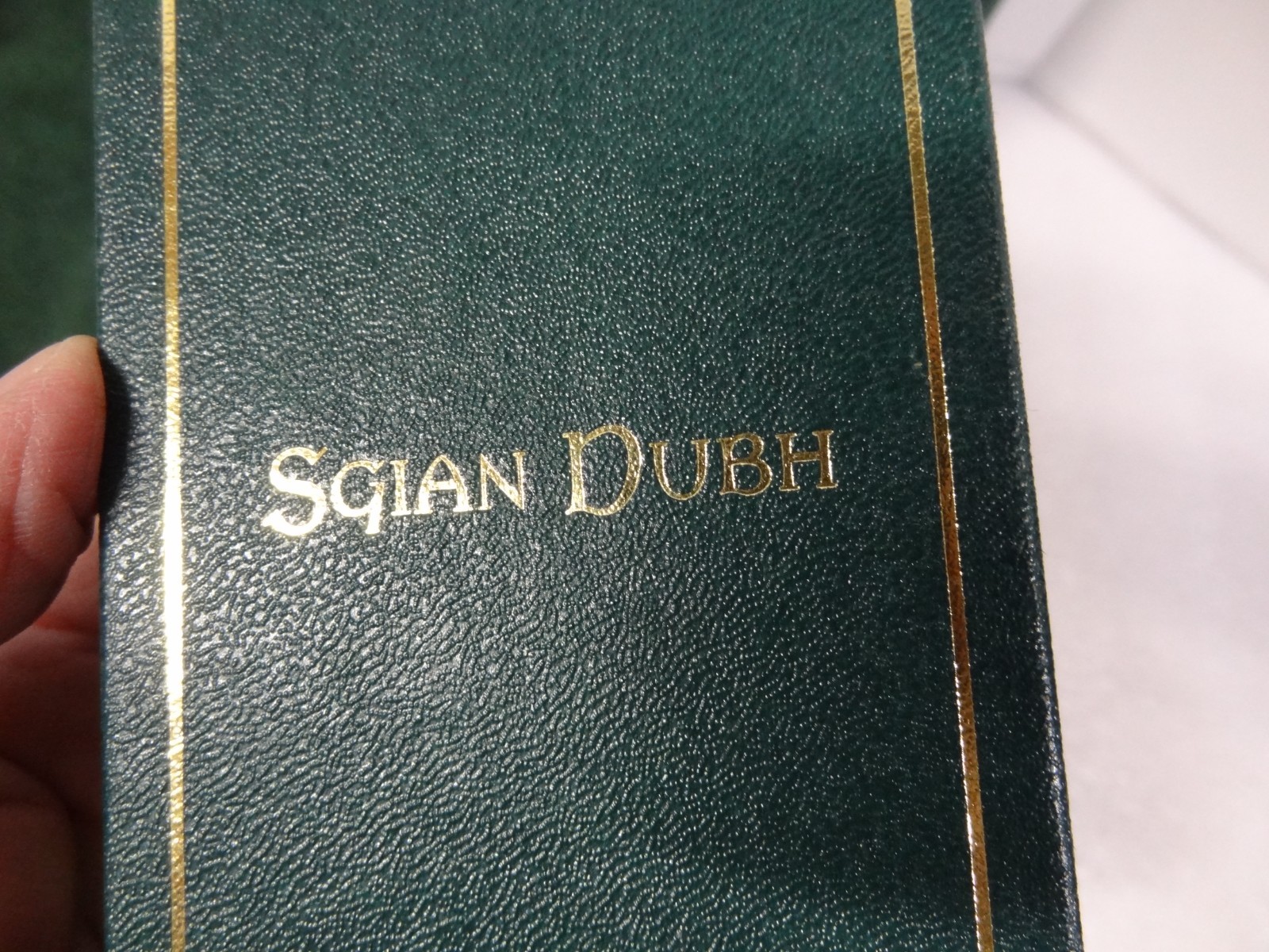 Vintage Scottish Sgian Dubh Kilt Dagger Knife Jewel Top w/ Sheath NIB NEW 7-1/4"