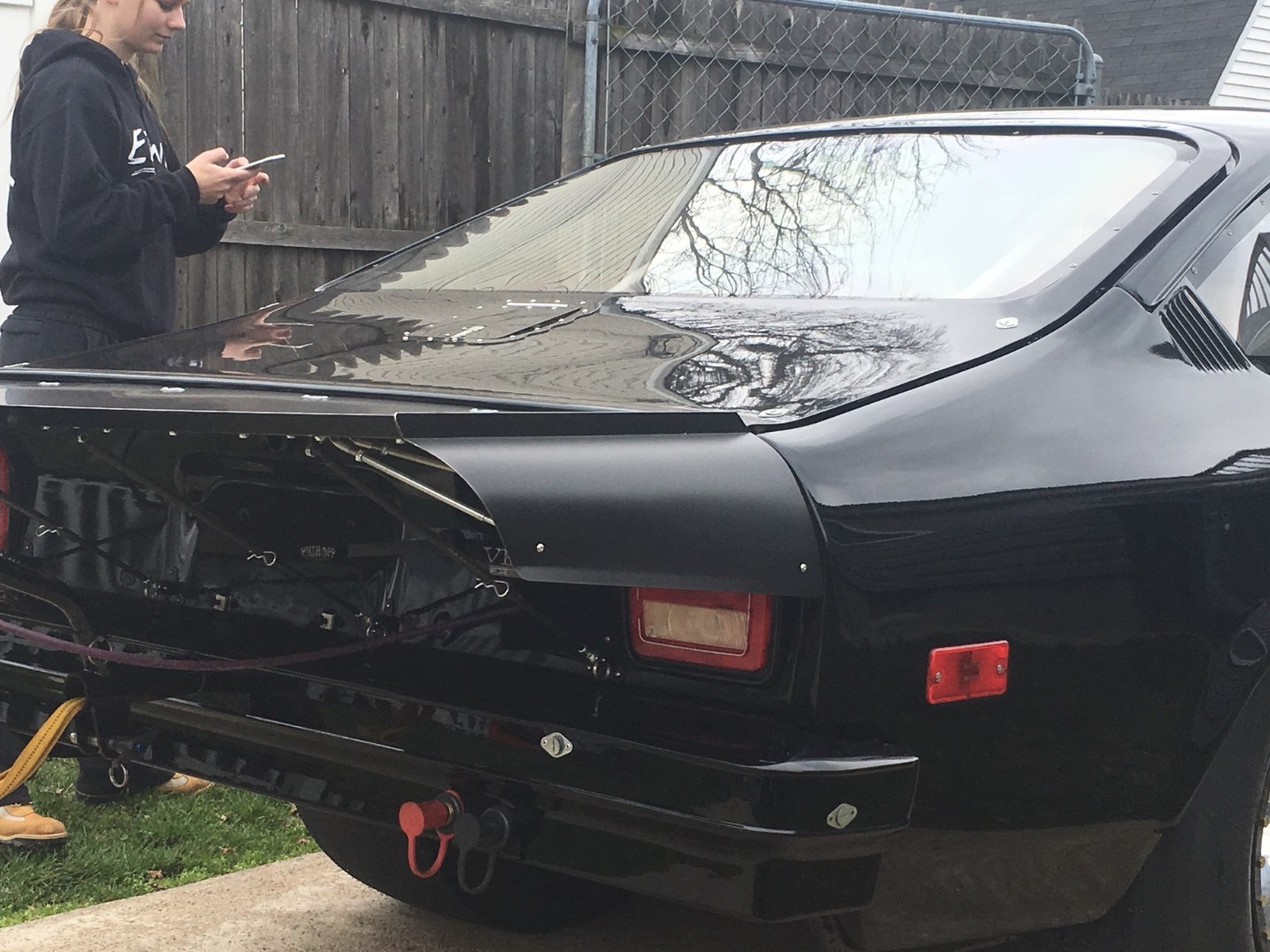 Vega Wing, 74/77 Chevy, Pro Racing Wing, Polish, Black, Brush, Satin anodized