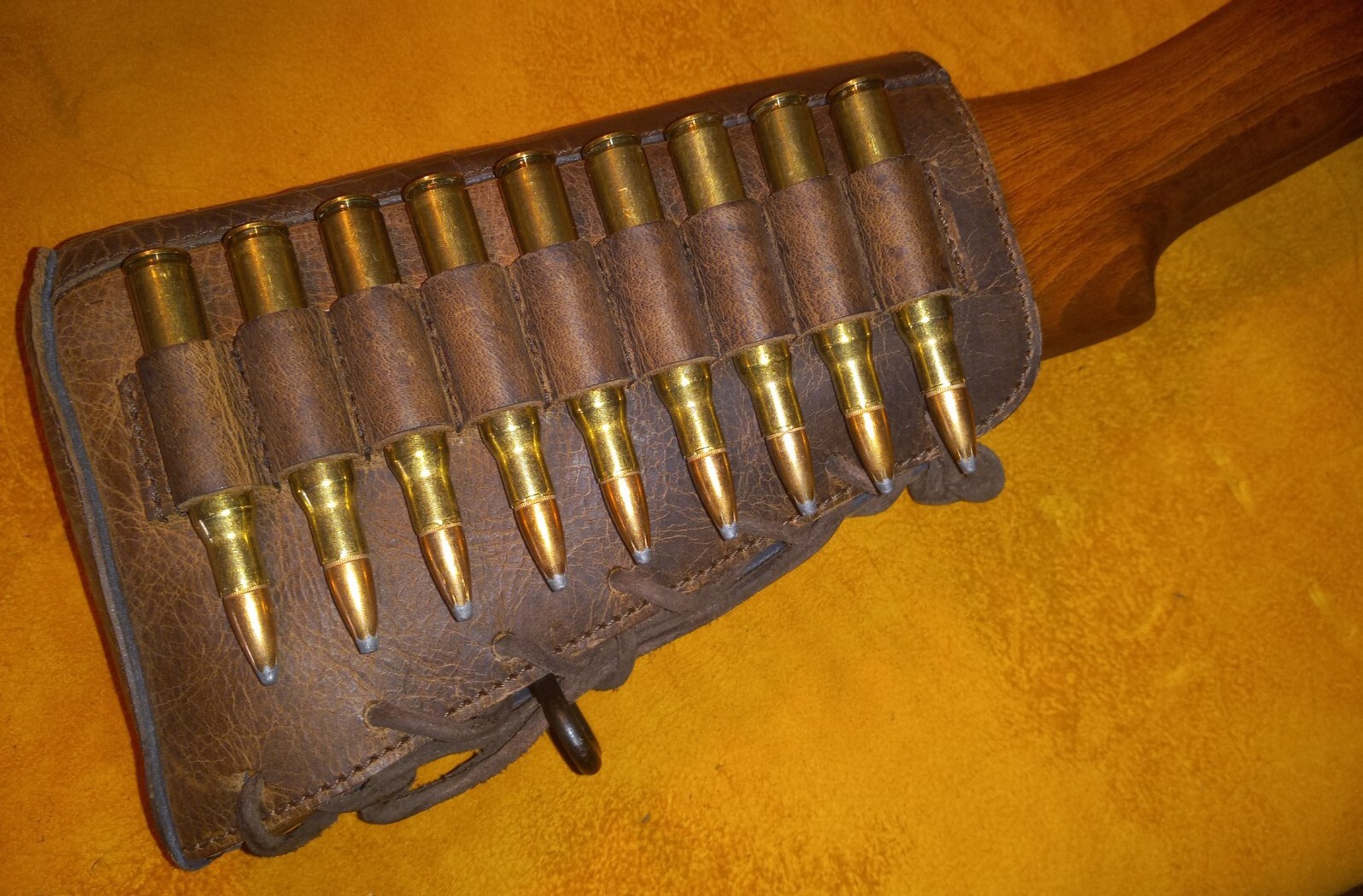 Lever Action Bolt Action Leather Rifle Recoil Cheek Pad Made In The USA