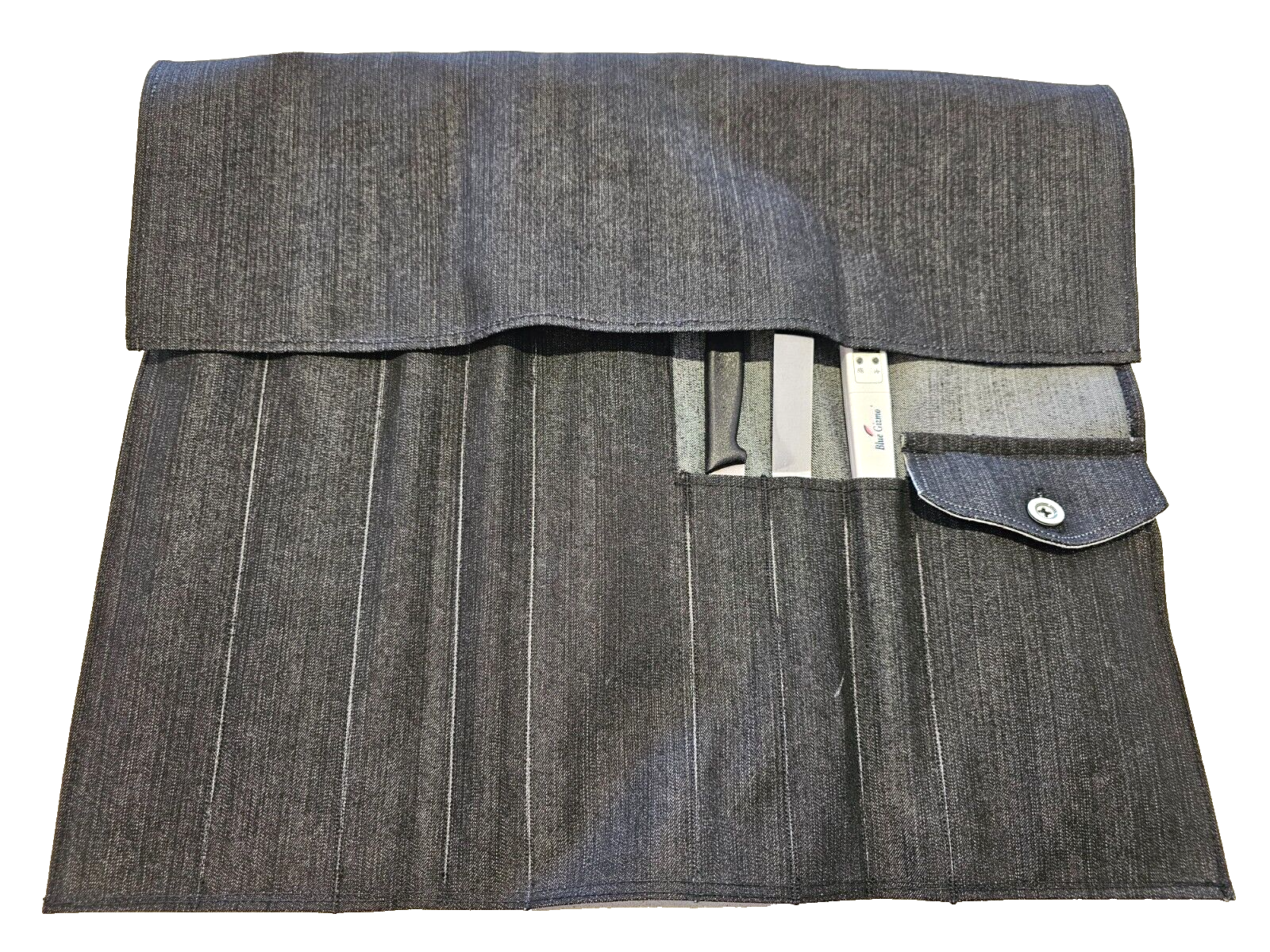 Handmade CHEF KNIVES WRAP BAG 9 Pockets - WASHABLE, LIGHTWEIGHT, DURABLE