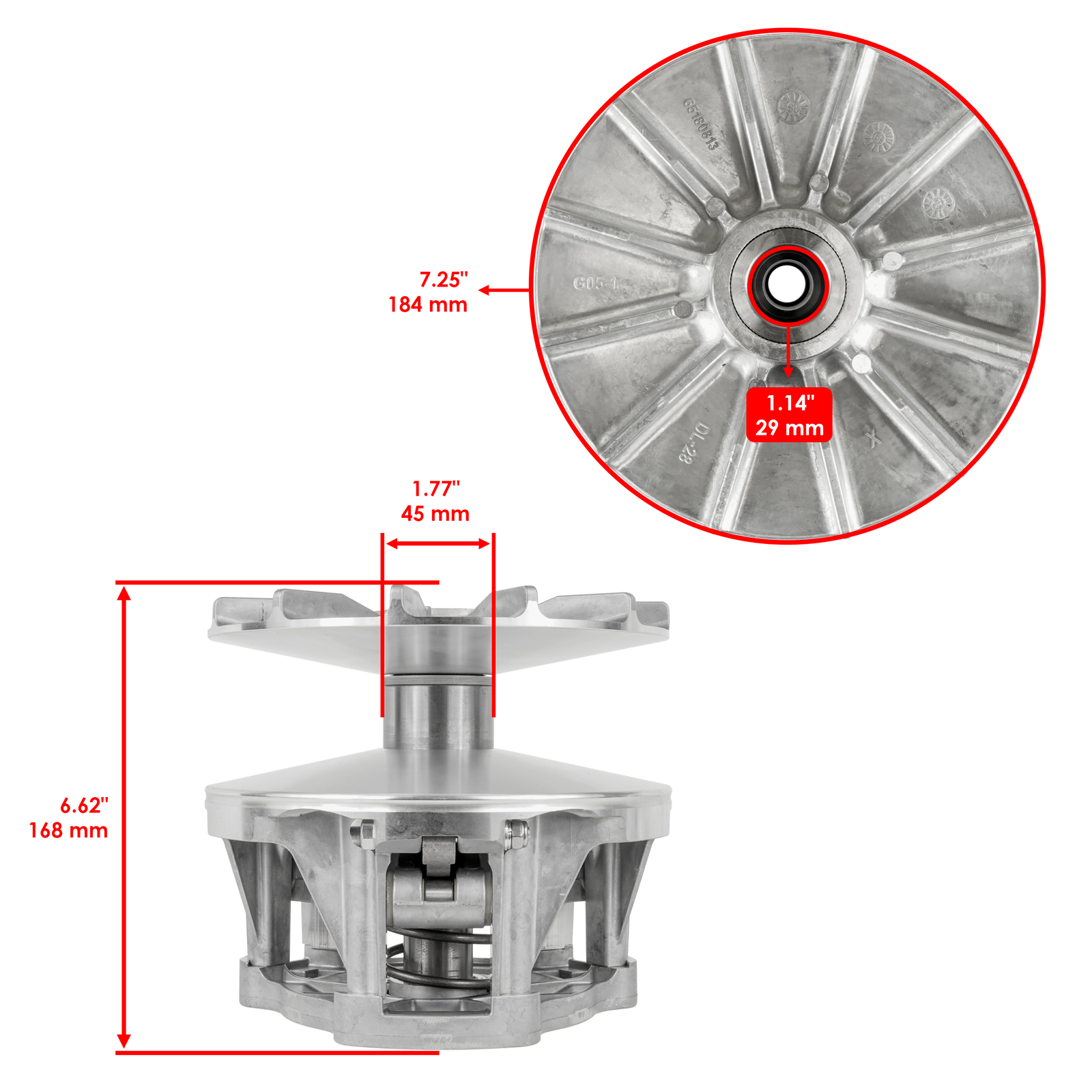 Complete Primary Drive Clutch fits Polaris Sportsman 570 EFI 2019 - 2021 1323545